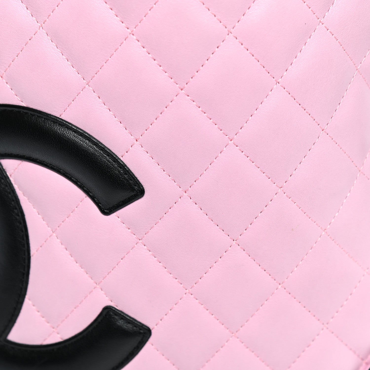 Chanel Calfskin Quilted Medium Cambon Messenger Pink Black 10 of 10