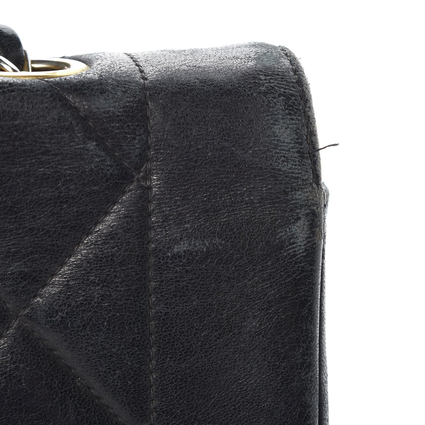 Lambskin Quilted Small Single Flap Black