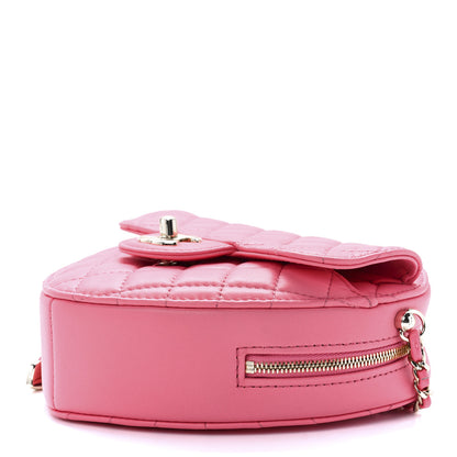 Chanel Lambskin Quilted CC In Love Heart Bag Pink 9 of 12