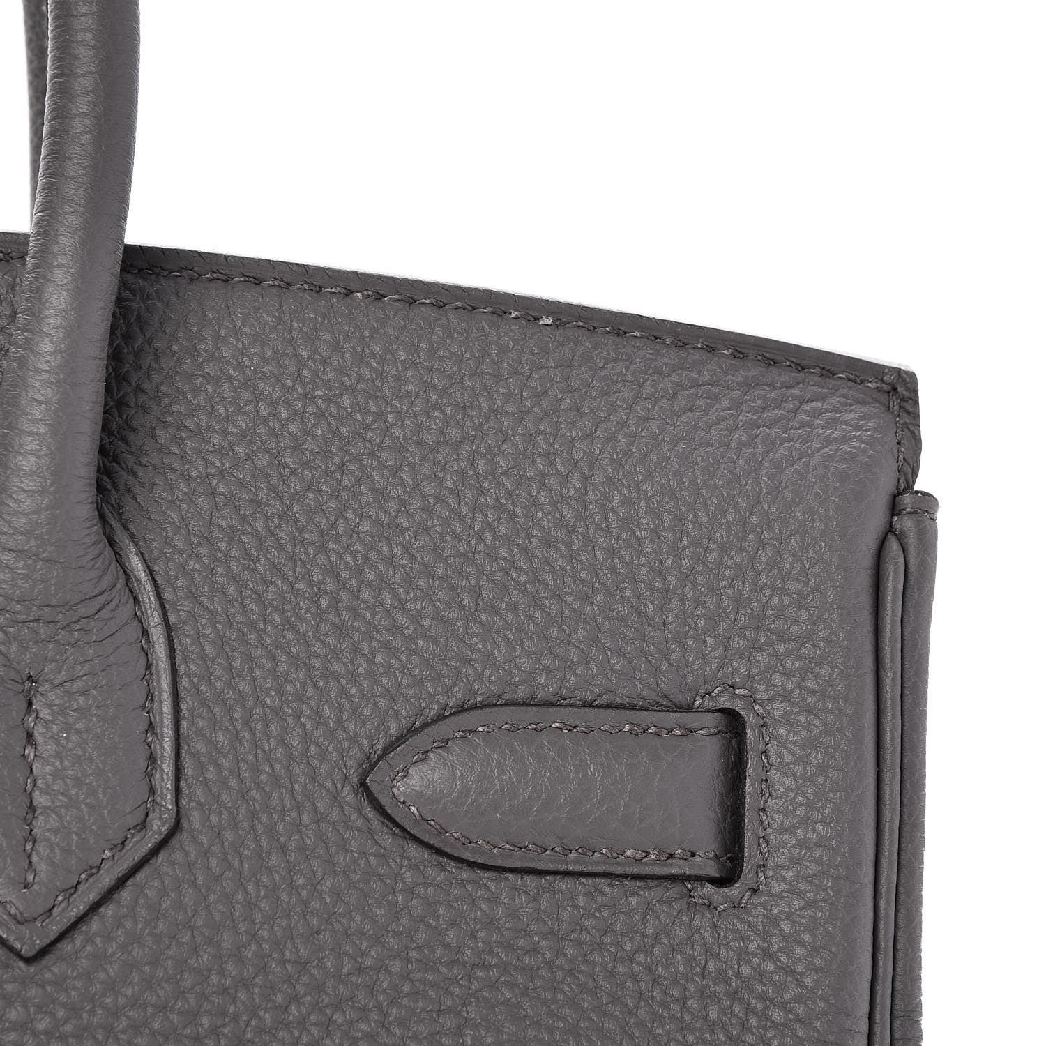 Hermes Togo Birkin 30 Etain 34 of 37