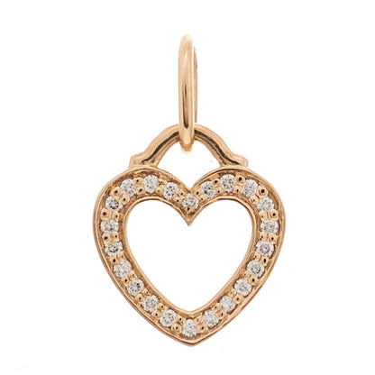 Tiffany 18K Rose Gold Diamond Sentimental Heart Pendant 1 of 4