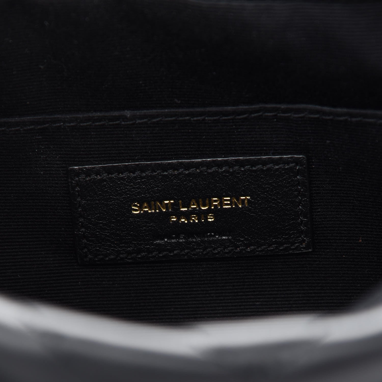 Saint Laurent Calfskin Matelasse Monogram Lou Camera Bag Black 6 of 9