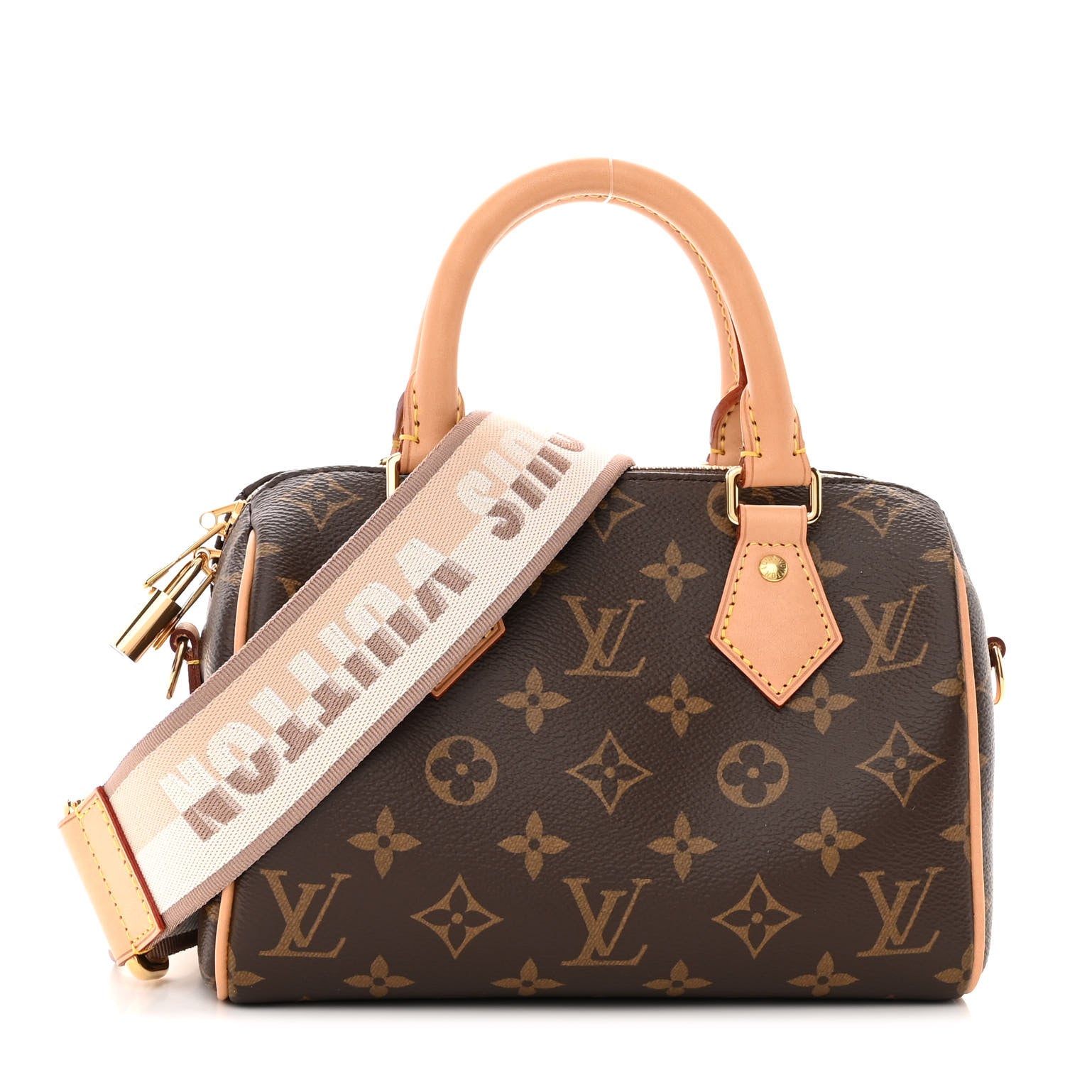 Louis Vuitton Monogram Speedy Bandouliere 20 Beige 1 of 10