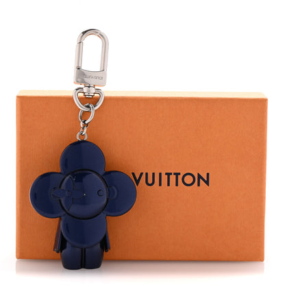 Louis Vuitton Metal Vivienne Bag Charm Key Holder Blue Marine 5 of 5