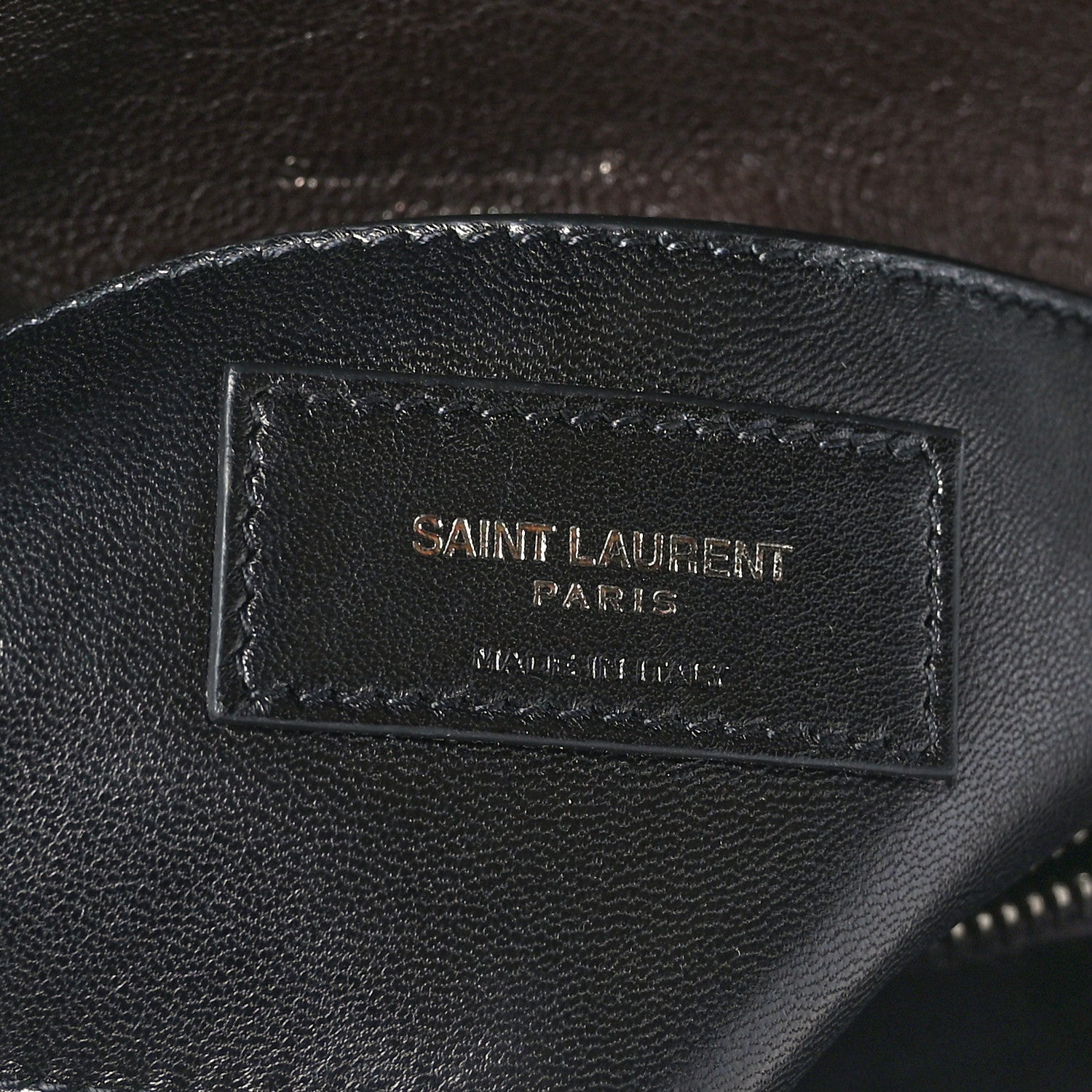 Saint Laurent Sheepskin Matelasse Chevron Monogram Medium College Bag Black Tulip 6 of 8