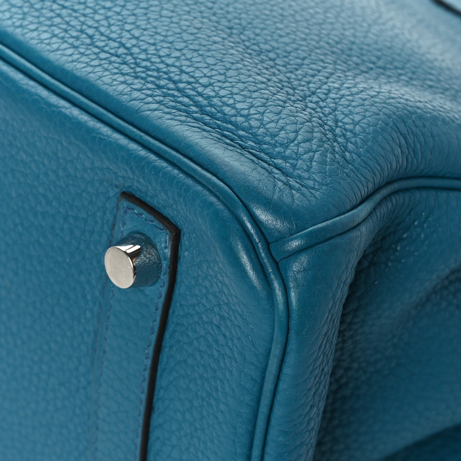 Hermes Taurillon Clemence Birkin 30 Bleu Izmir 12 of 12