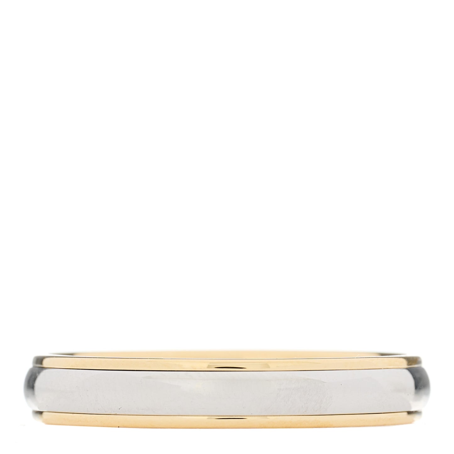 Platinum 18K Yellow Gold Lucida 4mm Band Ring 63 10.5