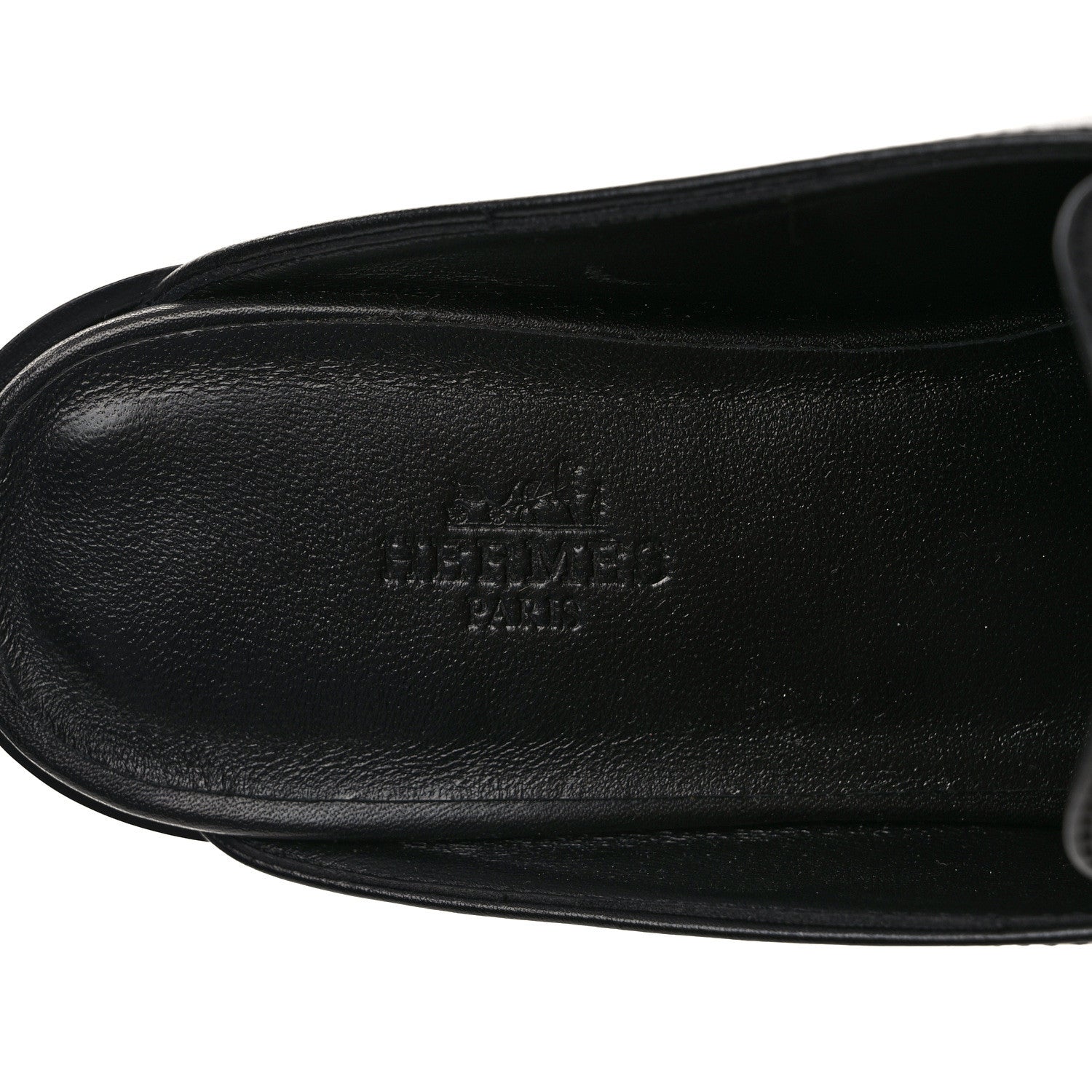 Hermes Calfskin Iota Mules 38.5 Black 7 of 8