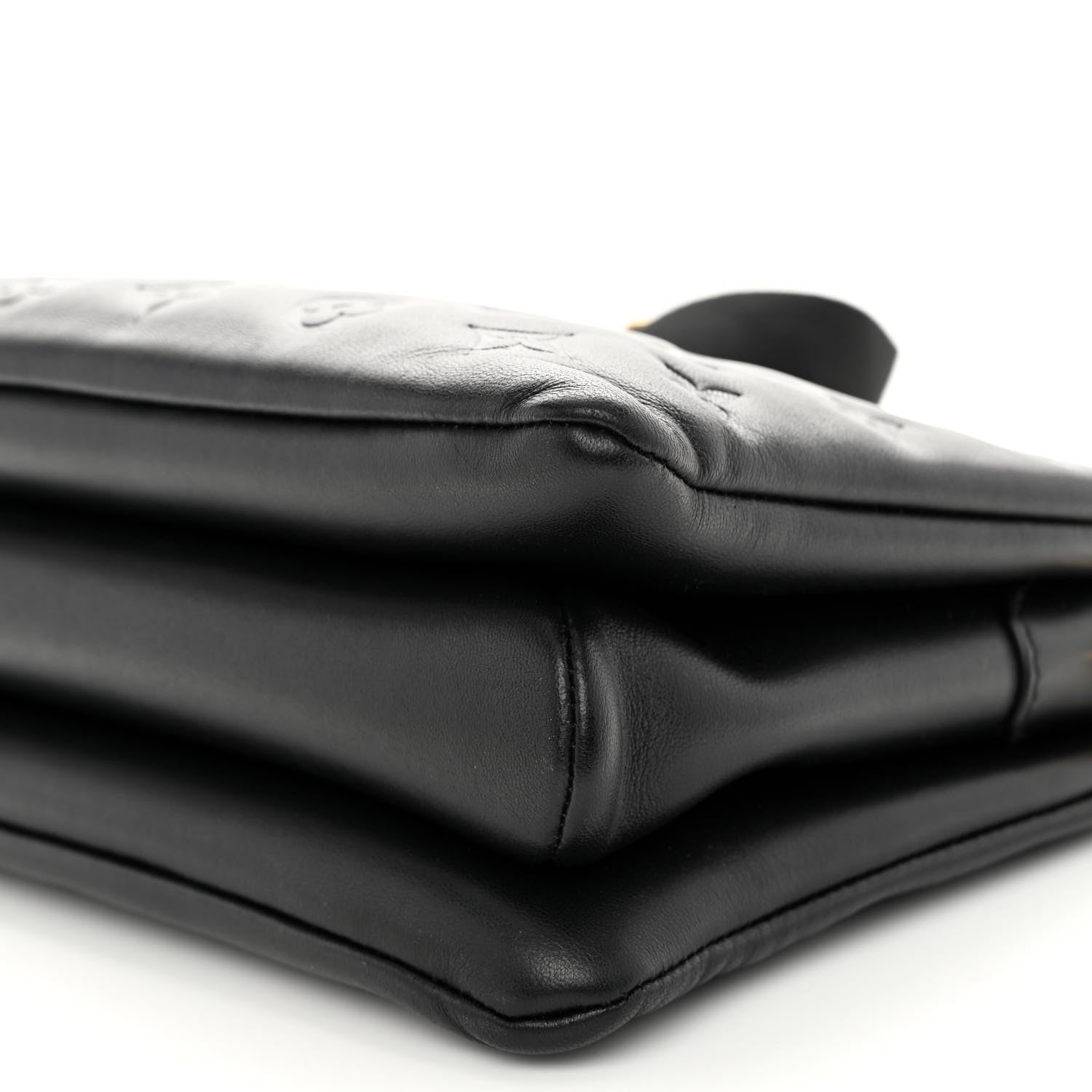 Louis Vuitton Lambskin Embossed Monogram Coussin PM Black 11 of 11