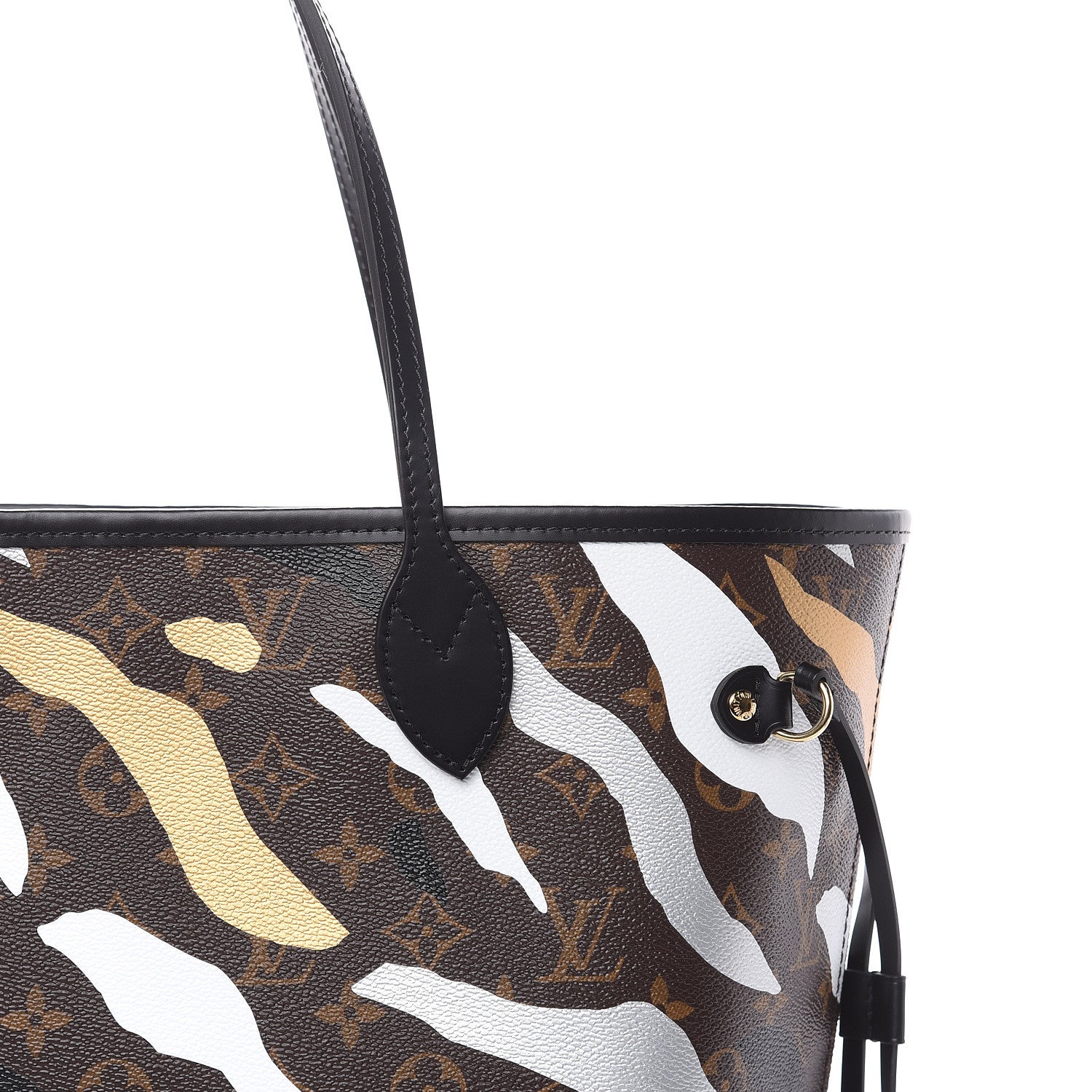 Louis Vuitton X LOL Monogram Neverfull MM Gold Silver 10 of 11