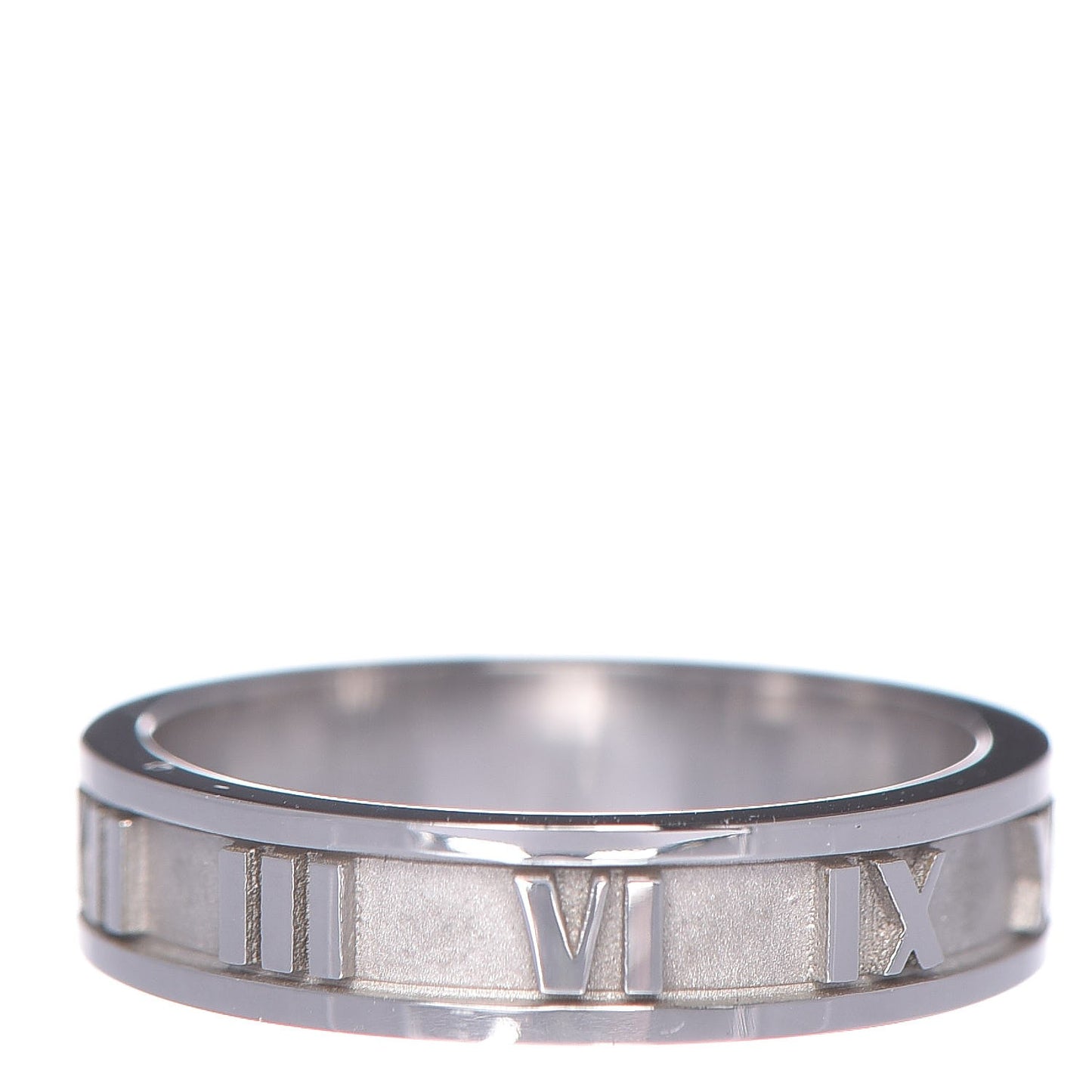 18K White Gold Atlas Ring 49.5 5