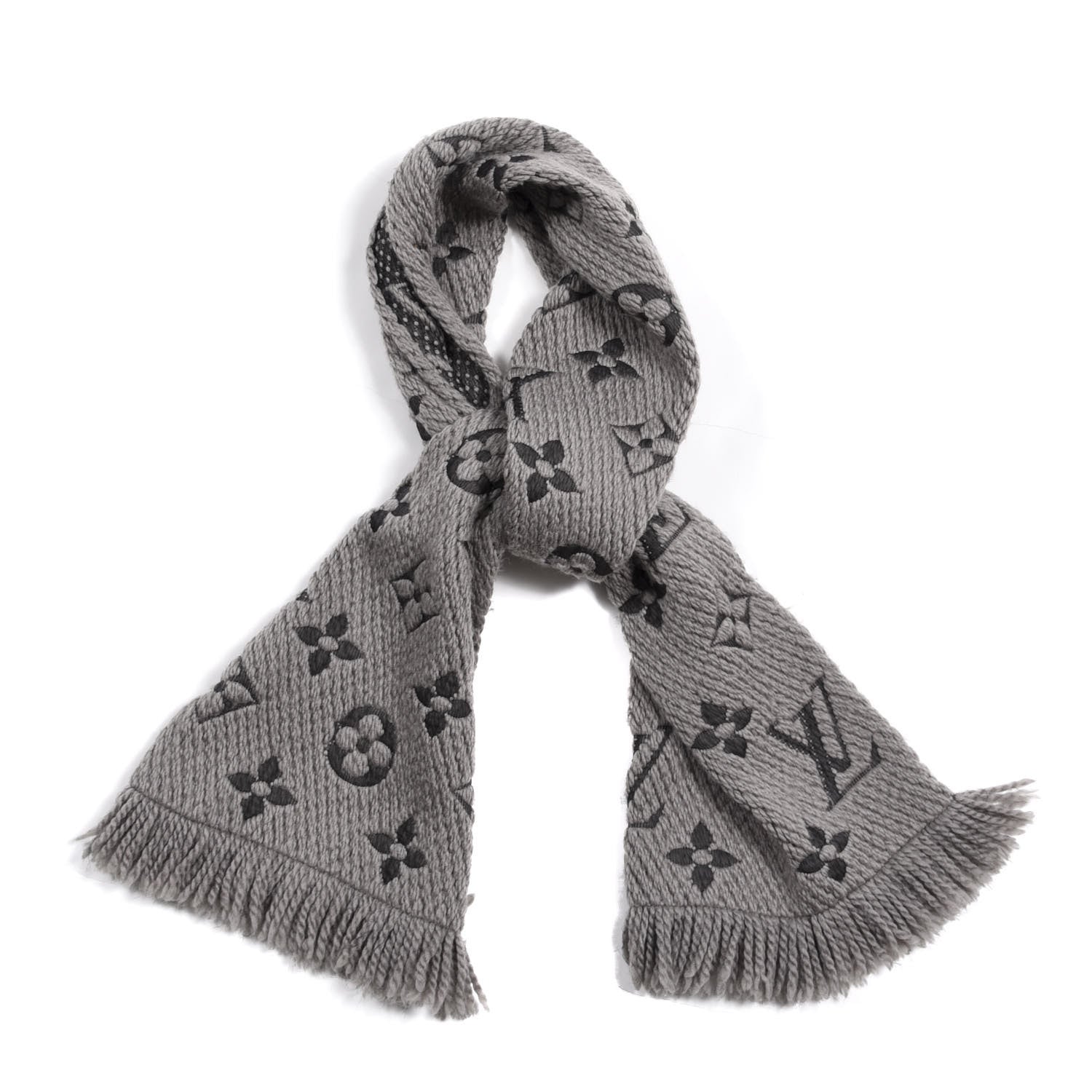 Louis Vuitton Wool Silk Logomania Scarf Verone 1 of 3