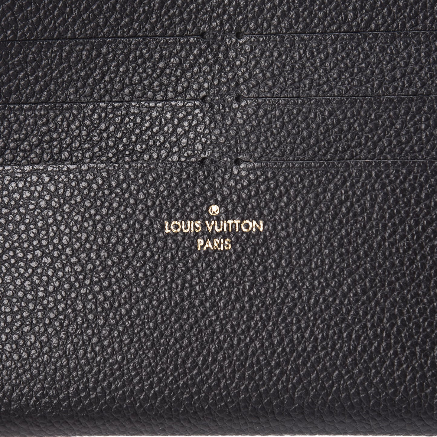 Calfskin Felicie Chain Wallet Card Holder Insert Black