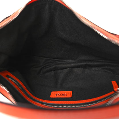 Versace Calfskin Small Repeat Zip Hobo Orange 5 of 9