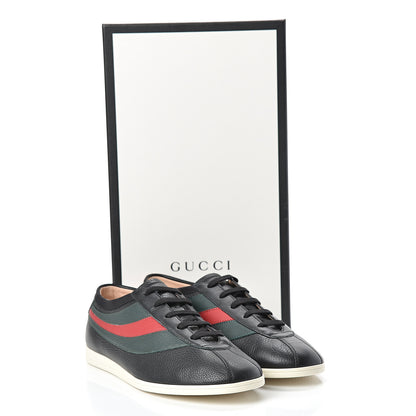 Gucci Calfskin Mens Web Falacer Sneakers 7.5 Black 9 of 9