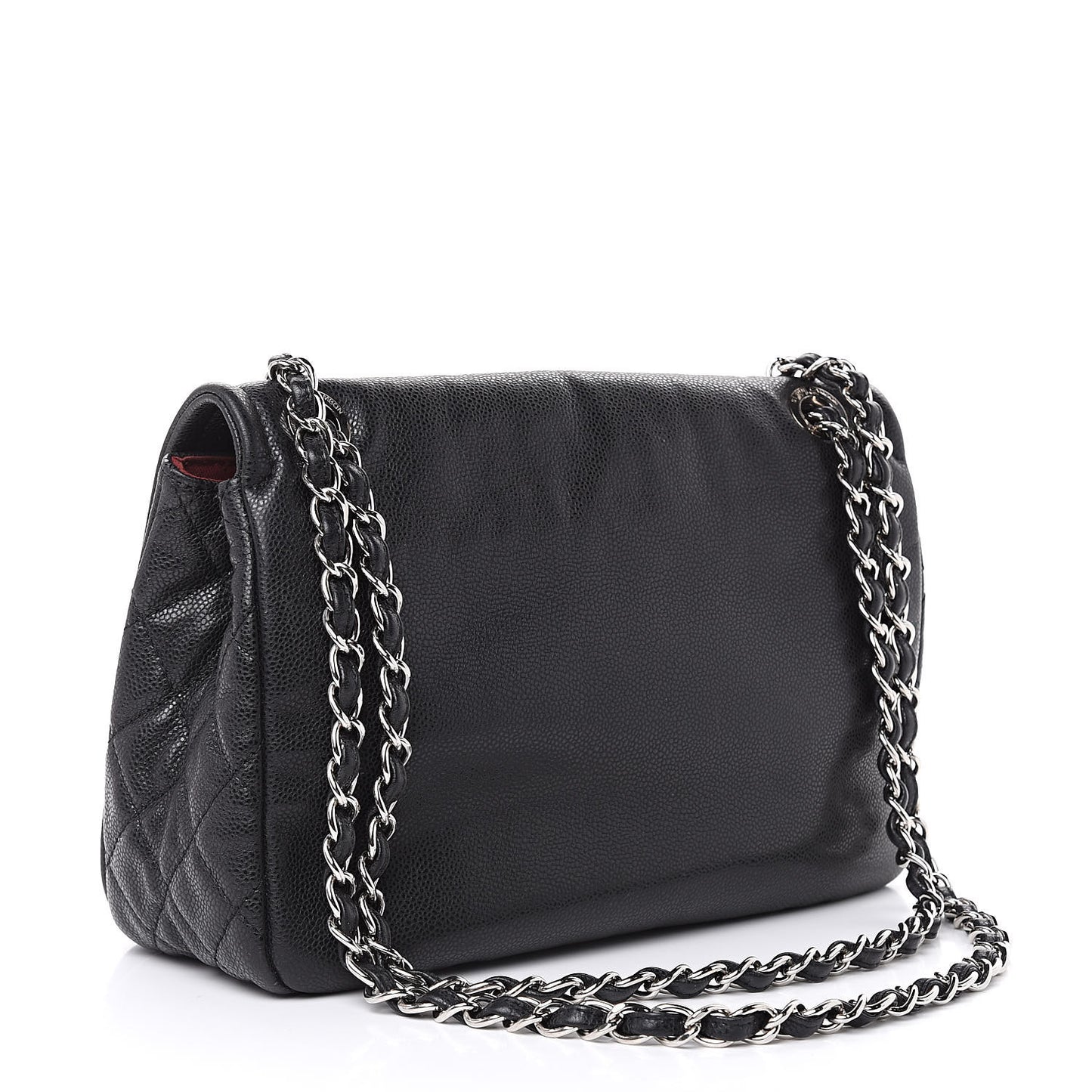Caviar Large Timeless CC Flap Black
