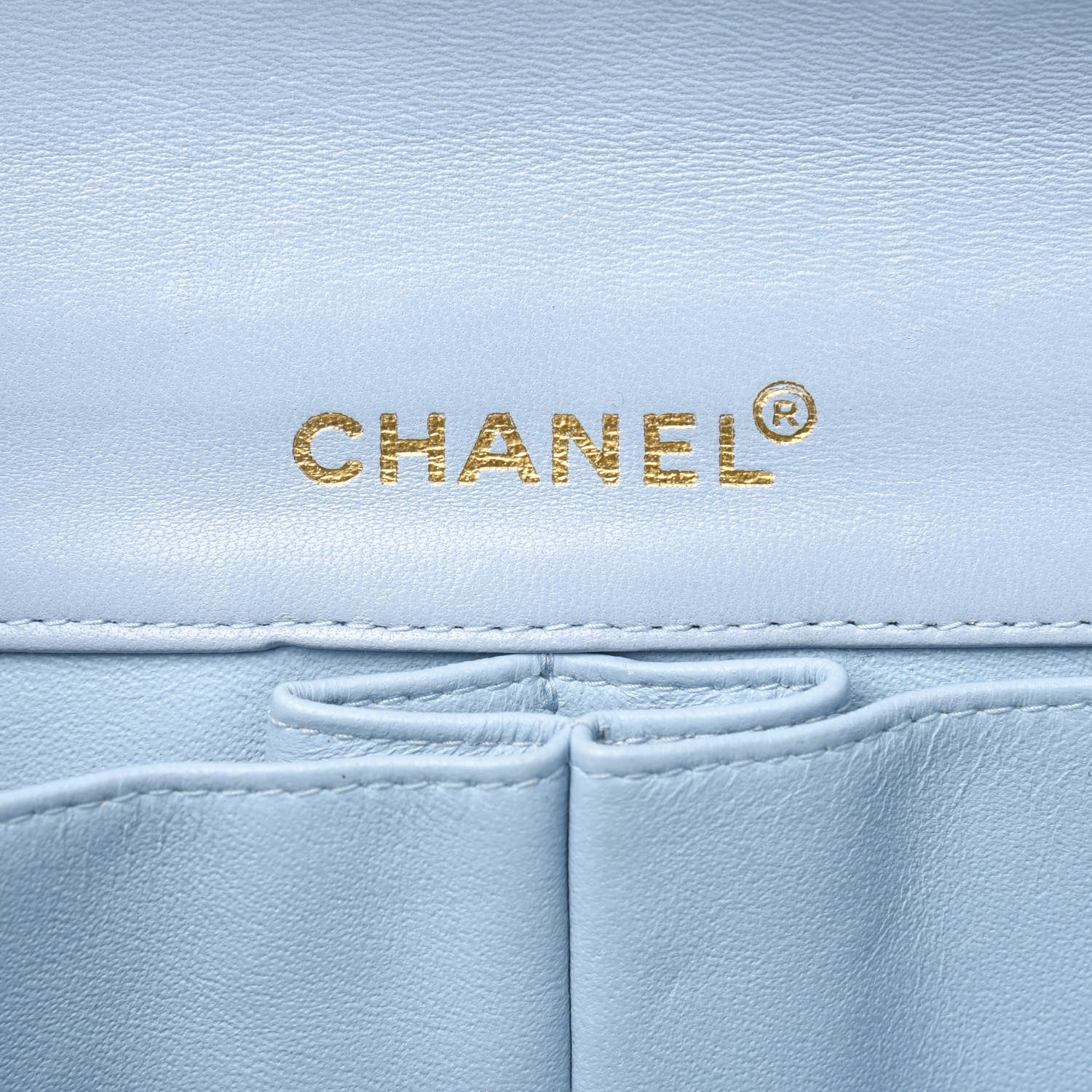 Chanel Lambskin East West Chocolate Bar Flap Light Blue 6 of 20