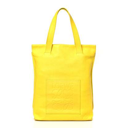 Loewe Calfskin Embossed Logo North South Shopper Tote 1 of 14