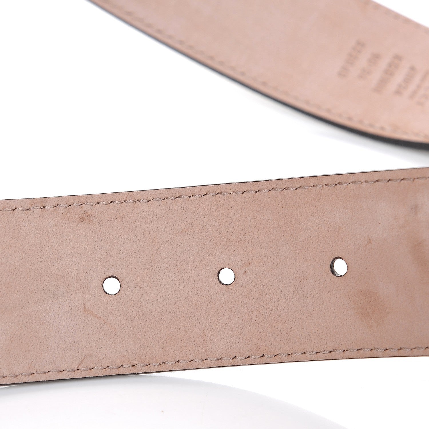 Gucci GG Supreme Monogram Selleria Calfskin Interlocking G 40mm Belt 90 36 Beige Ebony Cocoa 6 of 8