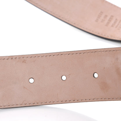 Gucci GG Supreme Monogram Selleria Calfskin Interlocking G 40mm Belt 90 36 Beige Ebony Cocoa 6 of 8