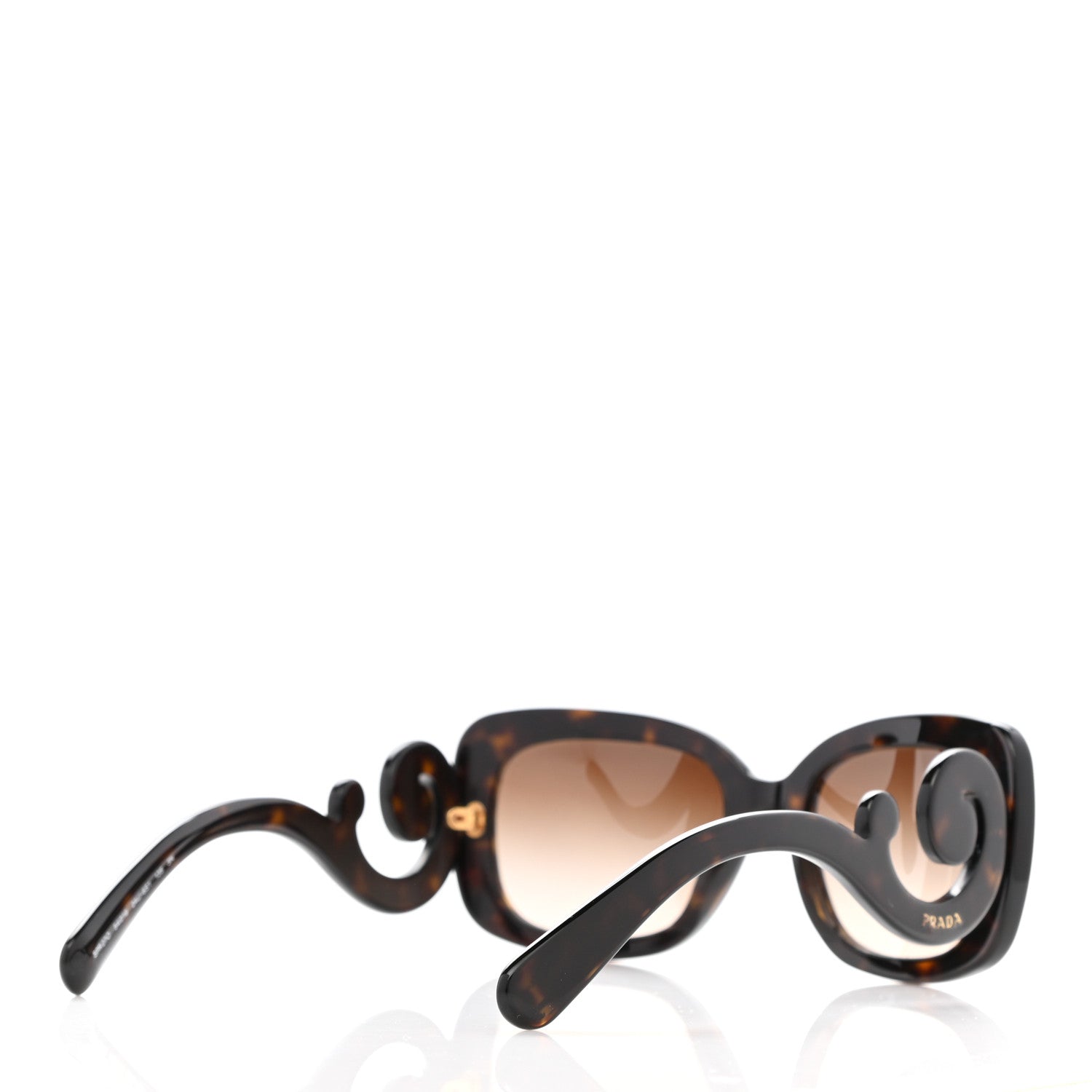 Prada Acetate Baroque Sunglasses SPR 27O Tortoise 4 of 8