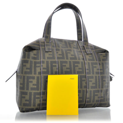 Fendi Zucca Spalmati Bowler Tobacco Viola 3 of 10