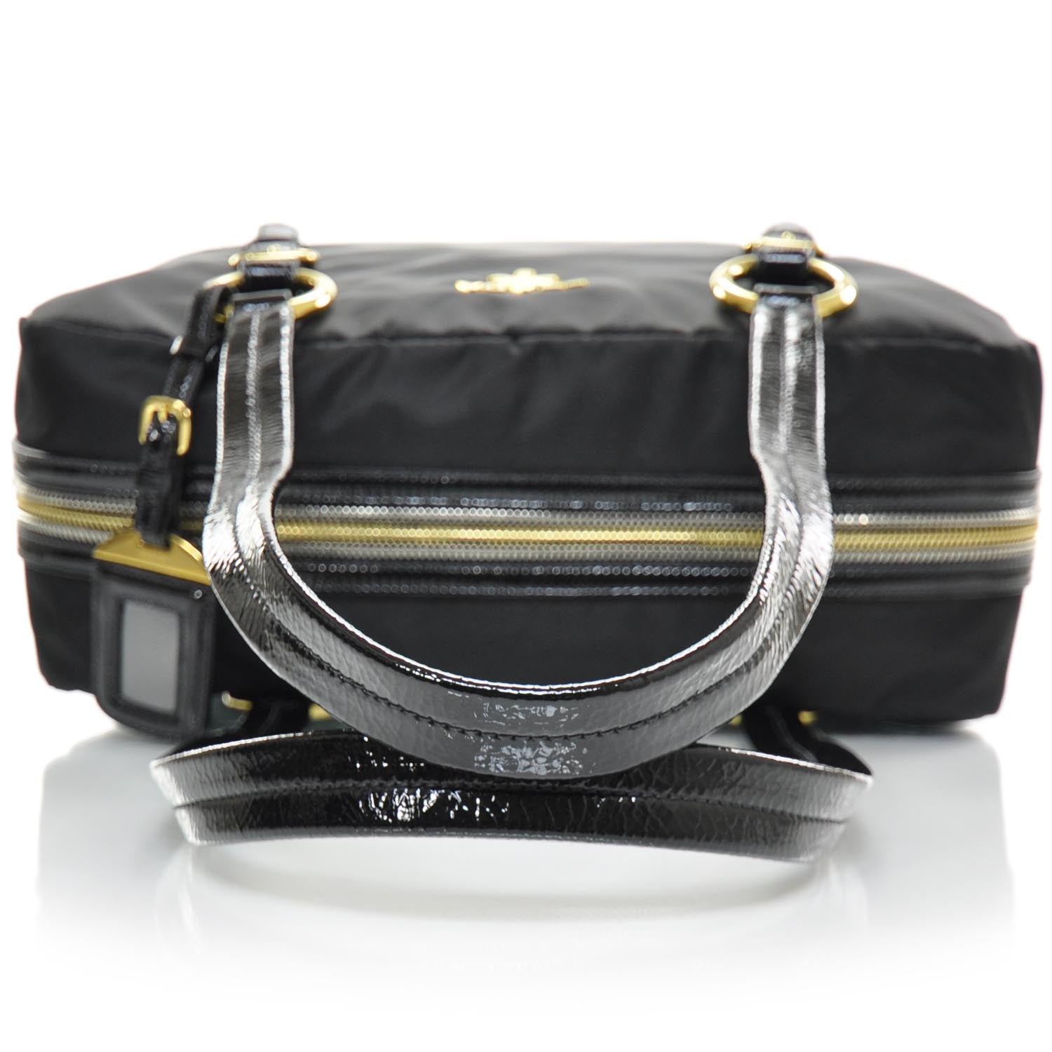 Prada Tessuto Vernice Bowler White 11 of 17