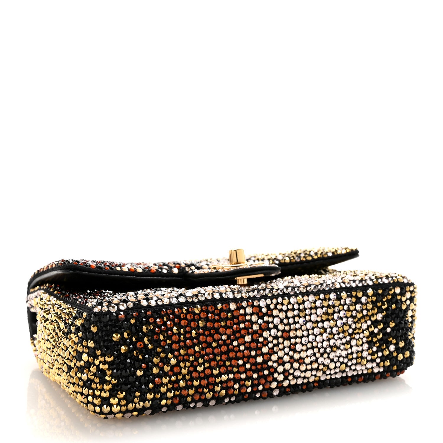 Chanel Lambskin Crystal Flap Black Multicolor 4 of 11