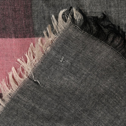 Burberry Modal Wool Relaxed Mega Check Square Scarf Dark Trench 3 of 4