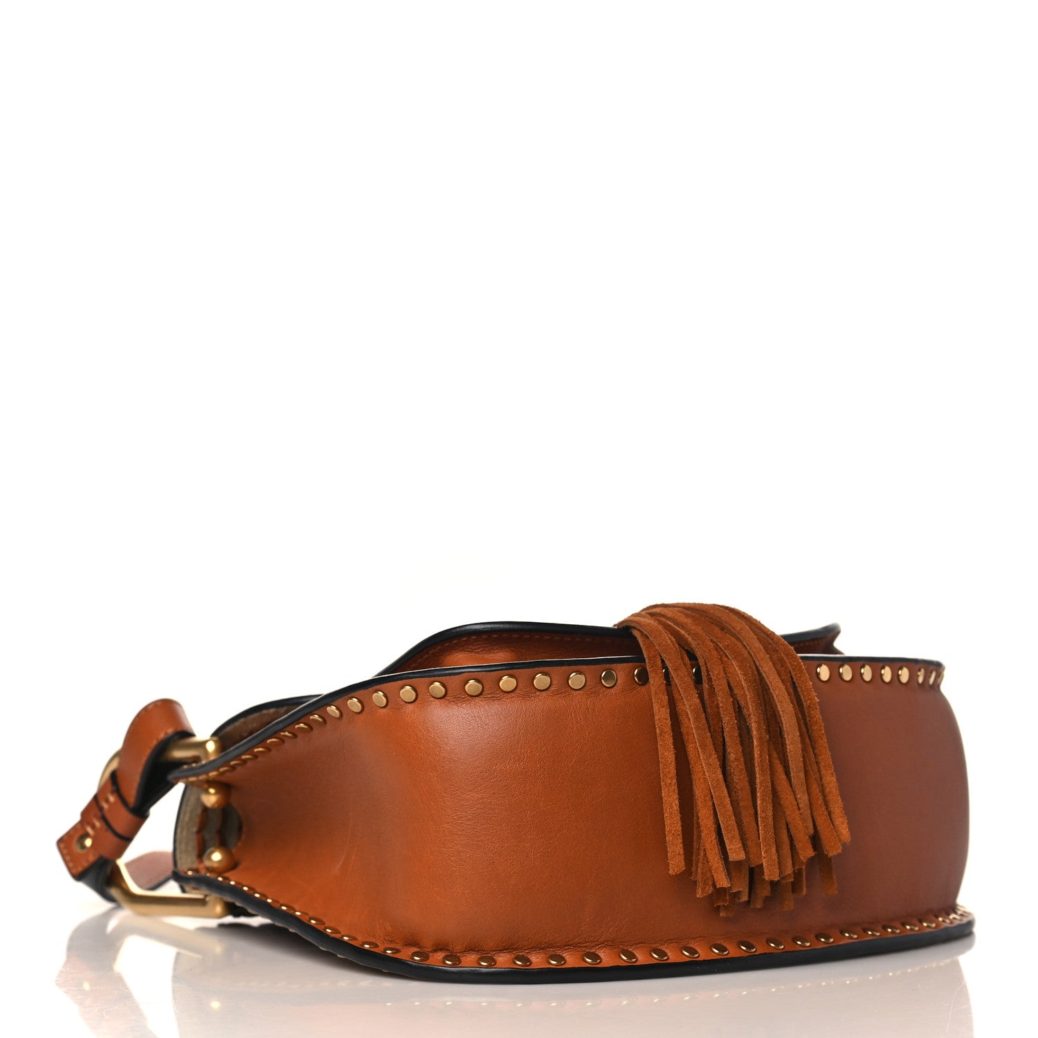 Chloe Calfskin Braided Small Hudson Shoulder Bag Caramel 4 of 11
