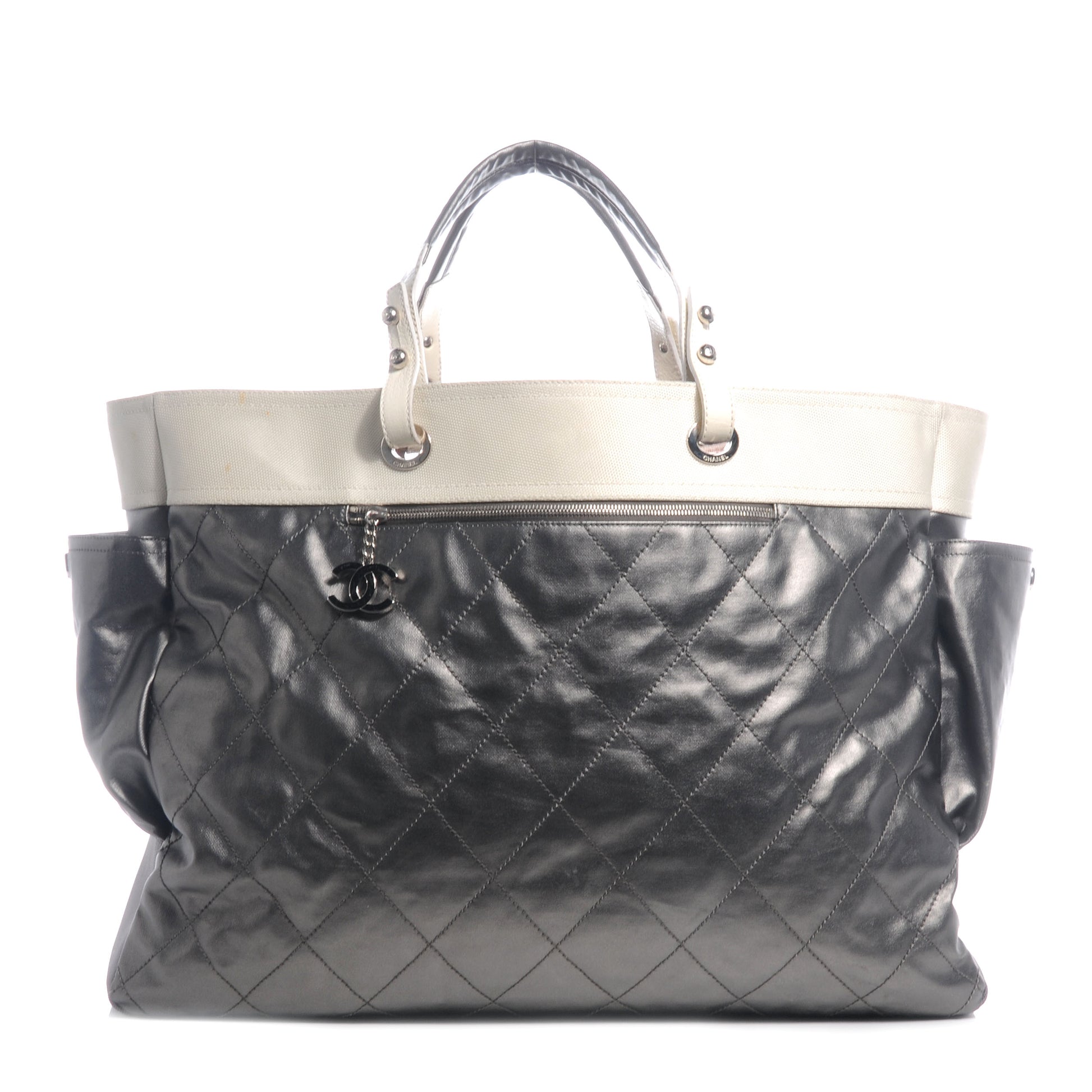 Chanel Coated Canvas Paris Biarritz XL Travel Bag 1 of 7