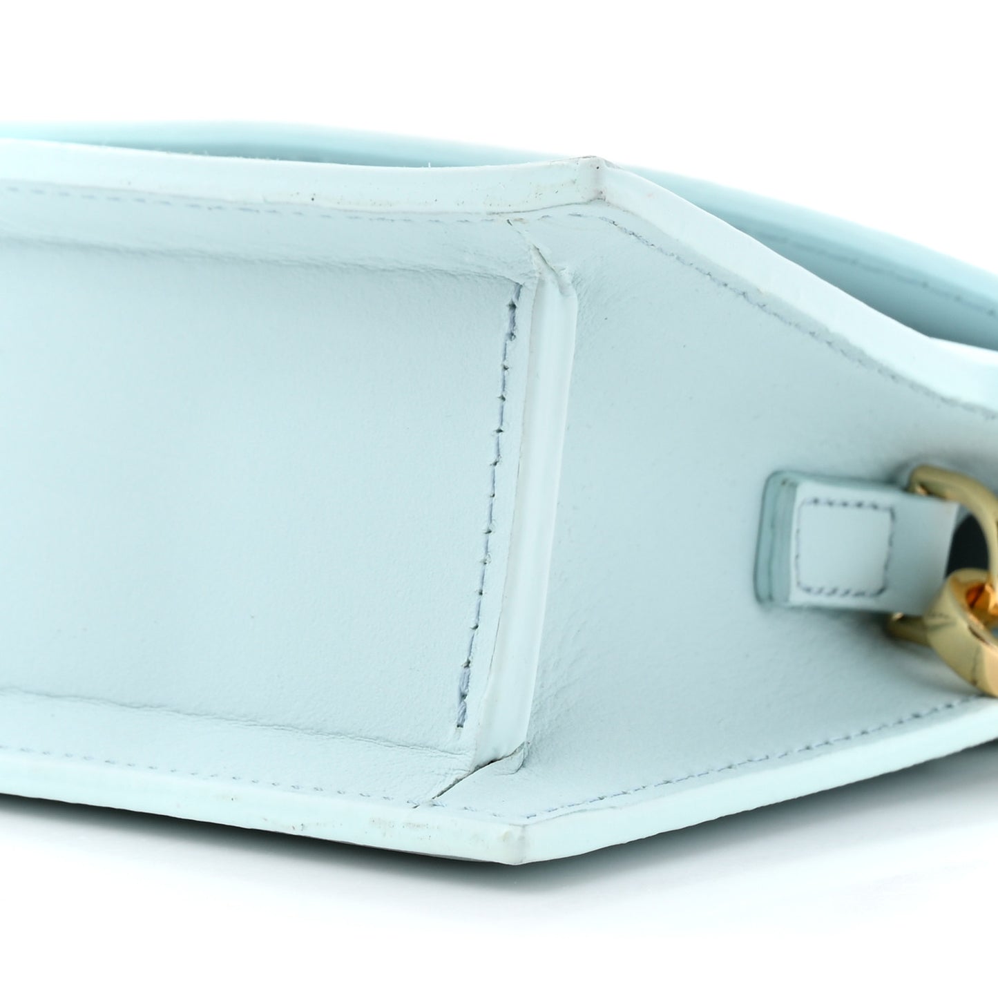 Calfskin Le Sac Rond Pale Blue
