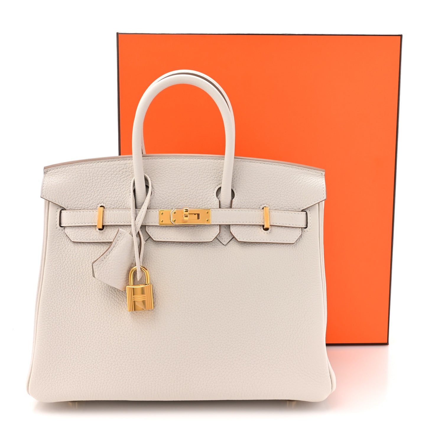 Togo Birkin 25 Gris Pale