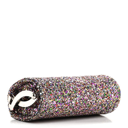 Jimmy Choo Coarse Glitter Kiss Lock Clutch Bubblegum Mix 4 of 12