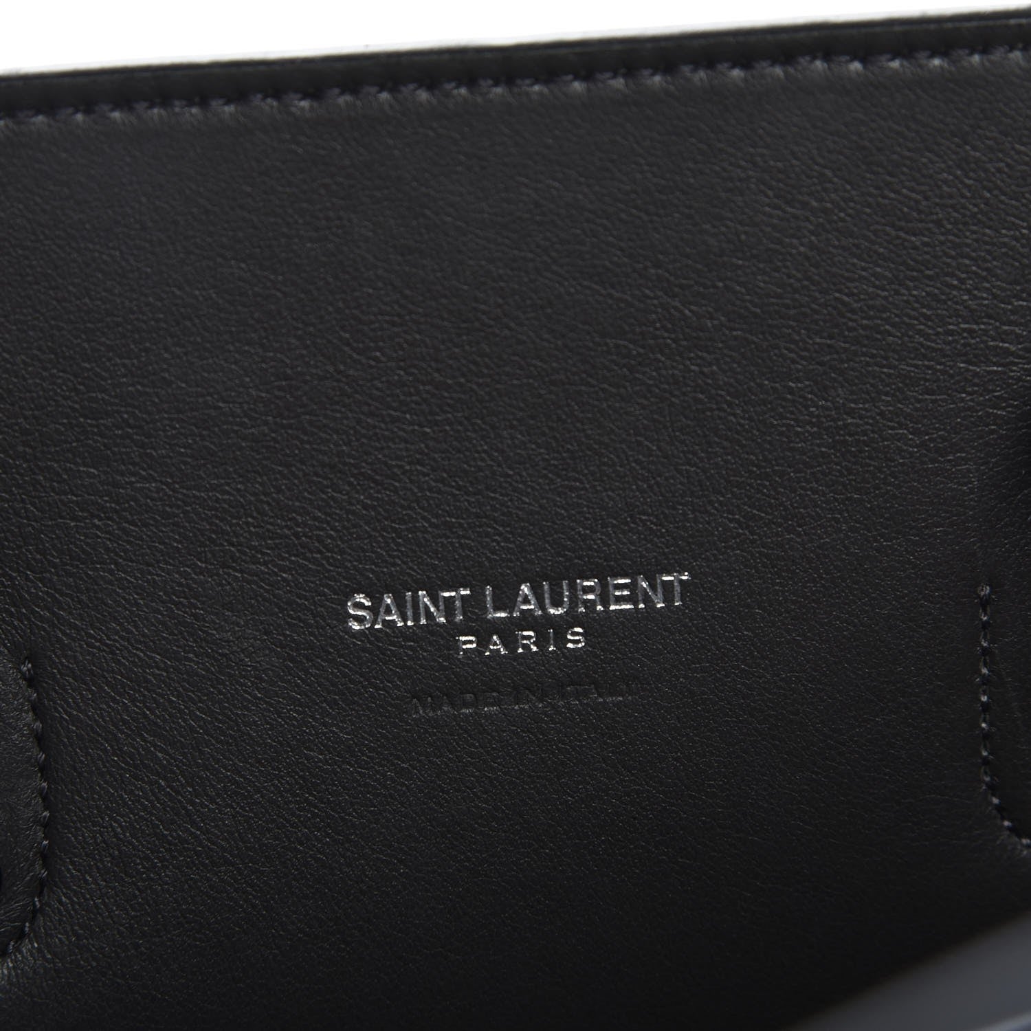 Saint Laurent Grained Calfskin Baby Sac De Jour Coal 7 of 8