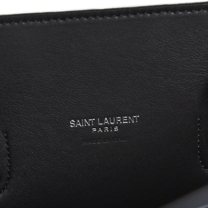 Saint Laurent Grained Calfskin Baby Sac De Jour Coal 7 of 8