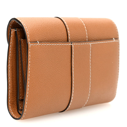 Delvaux Grained Rodeo Calfskin Brillant Compact Wallet Vegetal 4 of 8