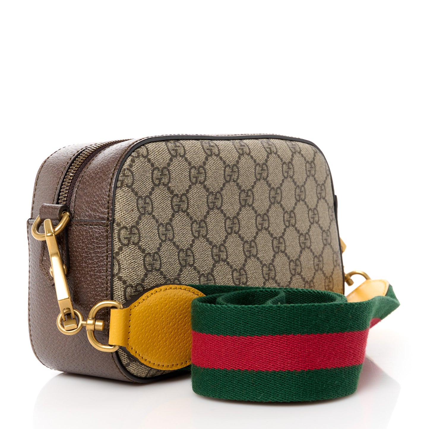 GG Supreme Monogram Web Neo Vintage Shoulder Bag Beige New Acero Crop