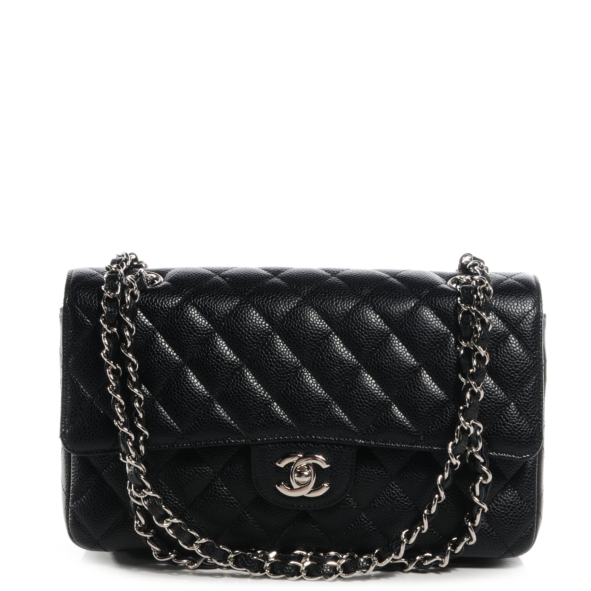 Chanel Caviar Quilted Medium Double Flap Black 1 of 9