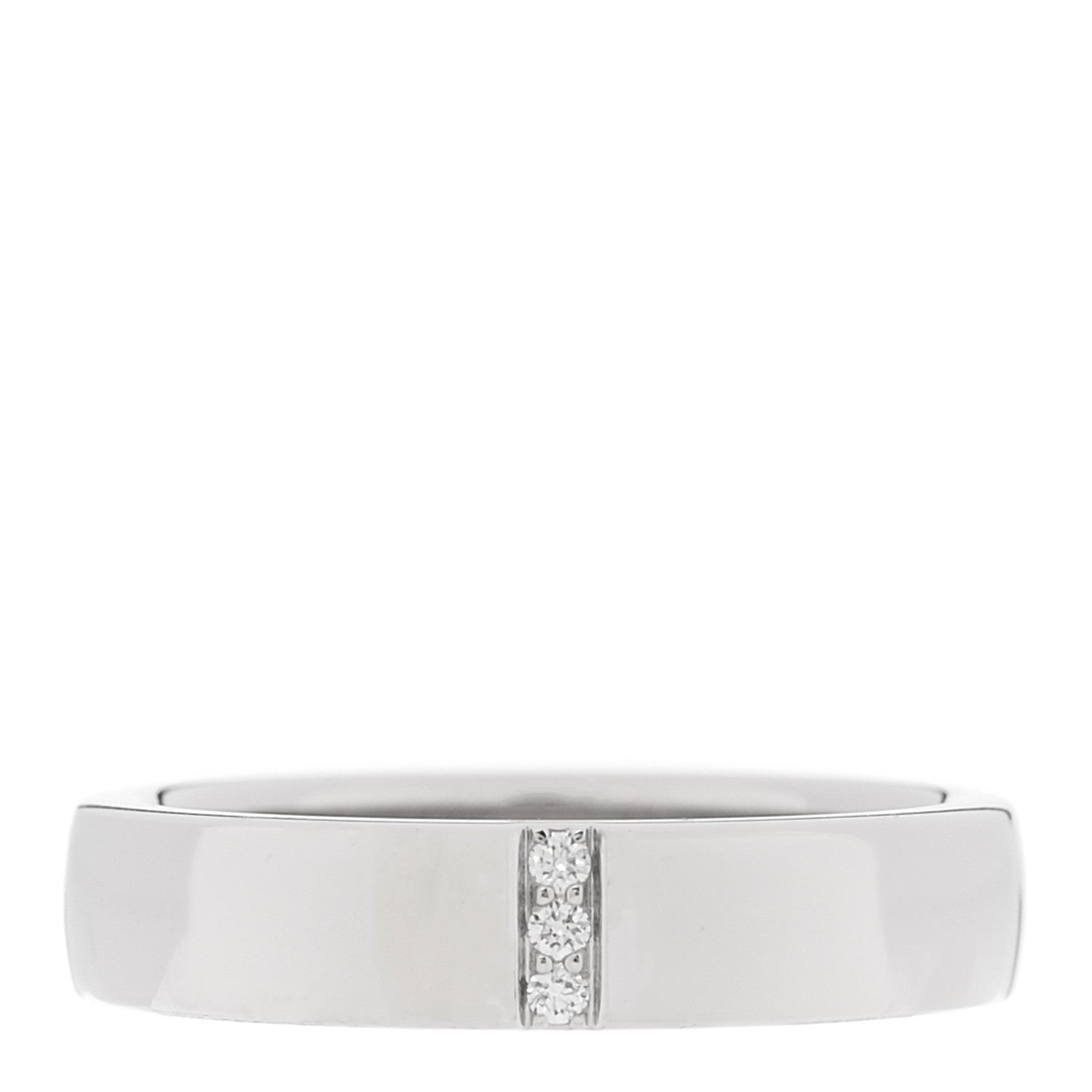 Harry Winston Platinum Diamond Vertical Row Wedding Band Ring 50 5.5 1 of 7