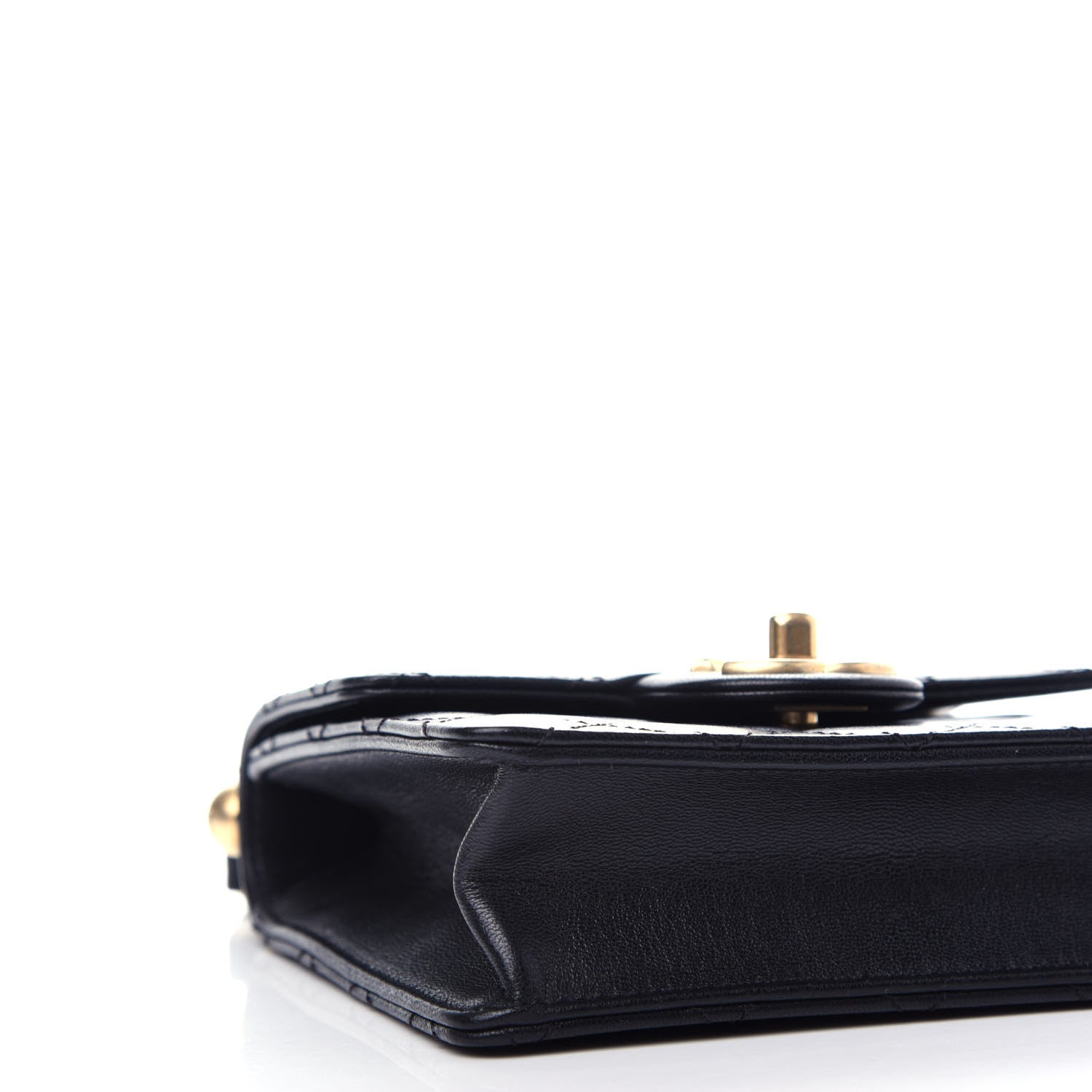 Chanel Goatskin Quilted Chic Pearls Flap Black 8 of 11