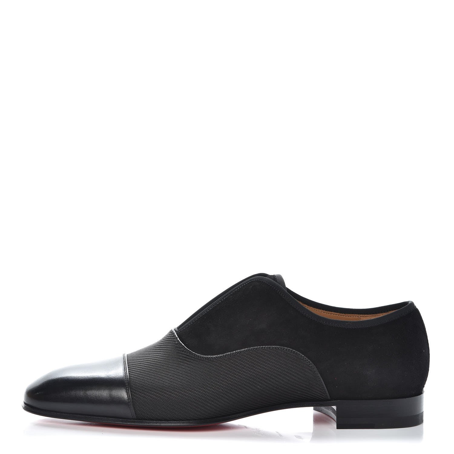 Christian Louboutin Calfskin Serge Tech Mens Alpha Flat 40.5 Black 1 of 8