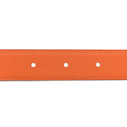 Hermes Epsom Swift 24mm Belt Strap 95 38 Orange Nata 3 of 5