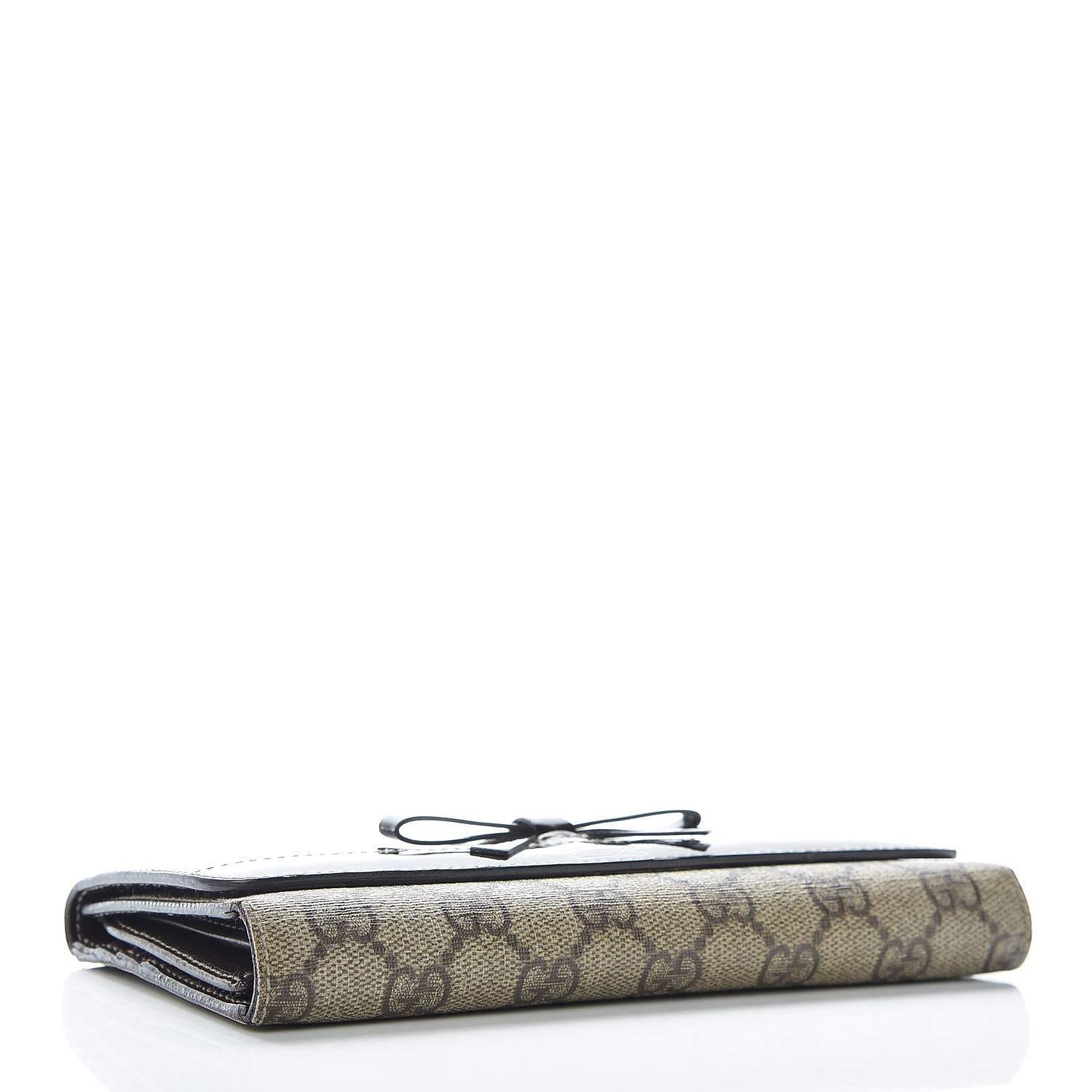 Gucci Patent Monogram Continental Wallet Brown 4 of 12