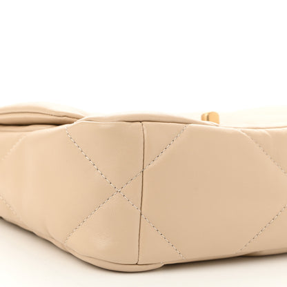 Chanel Lambskin Quilted Medium Chanel 19 Flap Beige 9 of 11