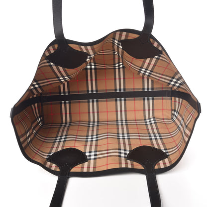 Burberry Vintage Check Transparent Large The Giant Reversible Tote Black 8 of 22