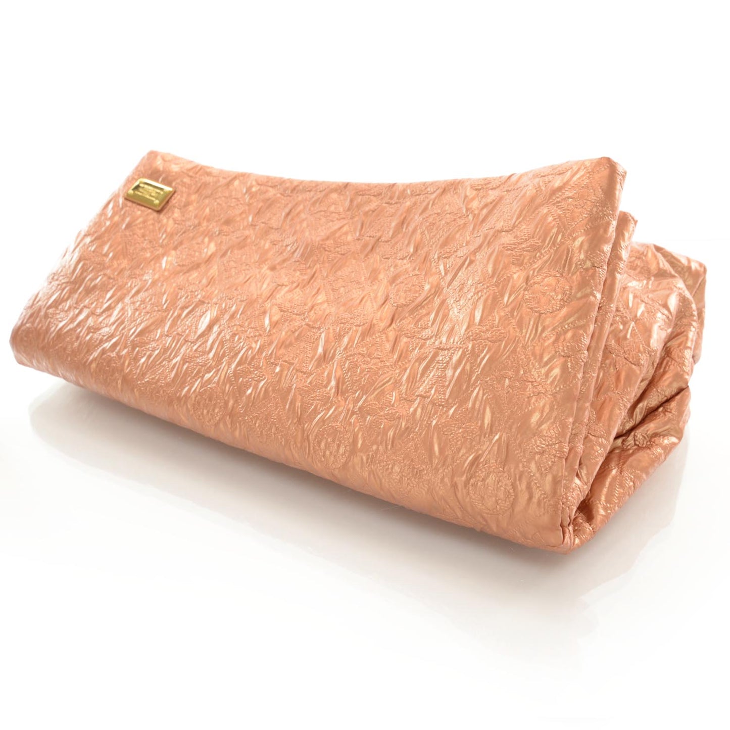 Jacquard Quilted Monogram Limelight Clutch GM Rose Gold