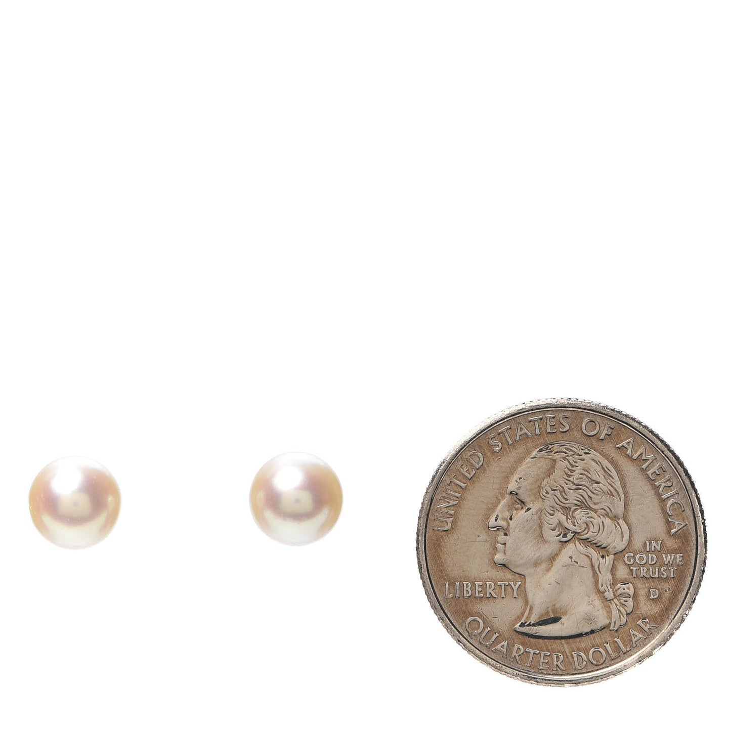18K White Gold Akoya Pearl 8mm Signature Earrings