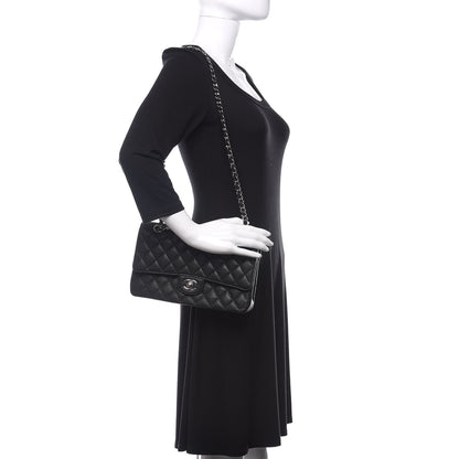 Chanel Caviar Quilted Medium Double Flap Black 2 of 11