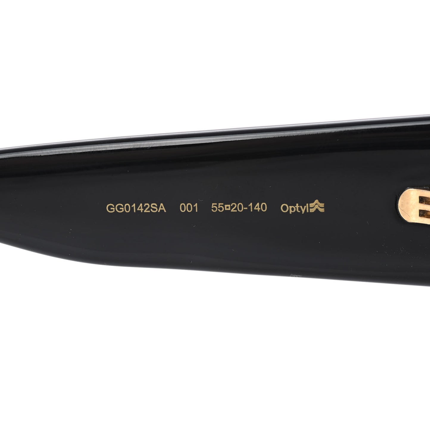 Acetate Square Frame Sunglasses GG0142SA Black